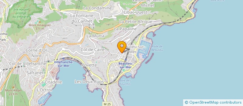 localisation de l'entreprise LES BOULANGES à BEAULIEU-SUR-MER