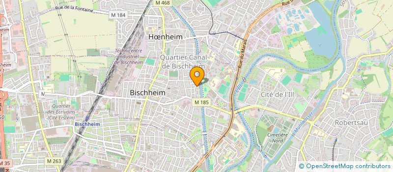 localisation de l'entreprise LES BOULEAUX  BISCHHEIM