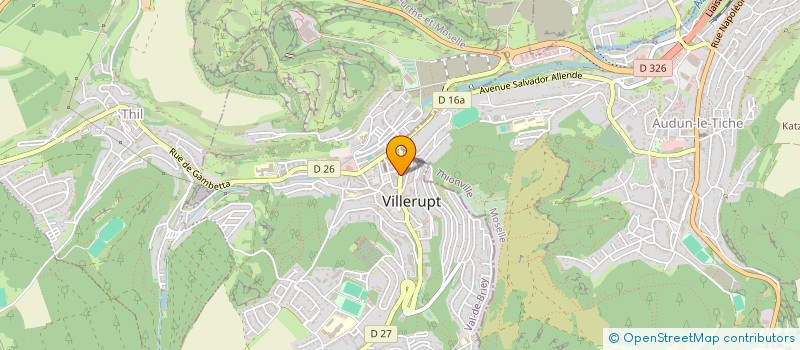 localisation de l'entreprise LES BOULEAUX  VILLERUPT