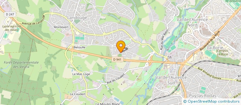 localisation de l'entreprise LES BOULEAUX  LIMOGES