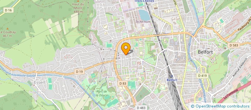 localisation de l'entreprise LES BOULEAUX à BELFORT