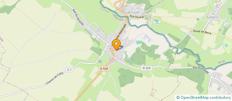 localisation de l'entreprise LES BOULEAUX  FRIVILLE-ESCARBOTIN