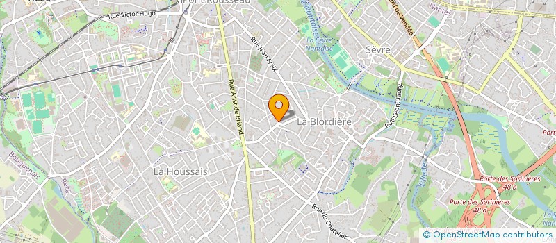 localisation de l'entreprise LES BOULEAUX à ORVAULT