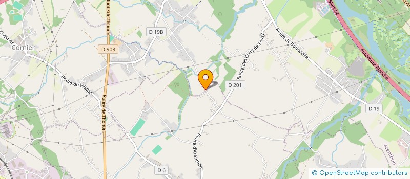 localisation de l'entreprise LES BOULEAUX  ARENTHON