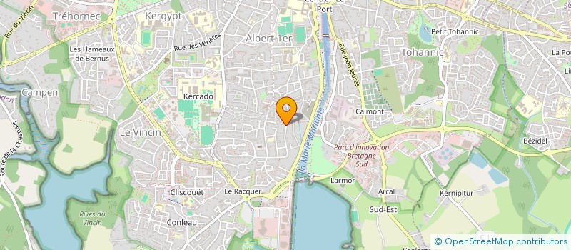 localisation de l'entreprise LES BOULEAUX à VANNES