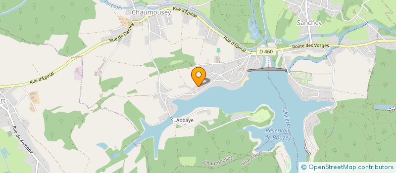localisation de l'entreprise LES BOULEAUX  CHAUMOUSEY
