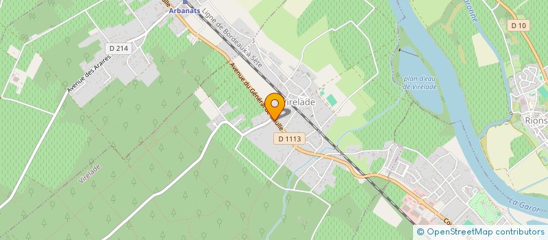 localisation de l'entreprise LES BOULEAUX & CIE  VIRELADE