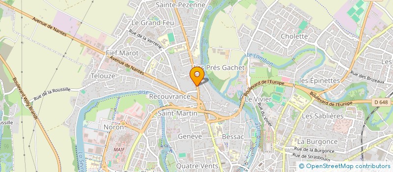 localisation de l'entreprise LES BOULEAUX DE QUIQUANDON  NIORT
