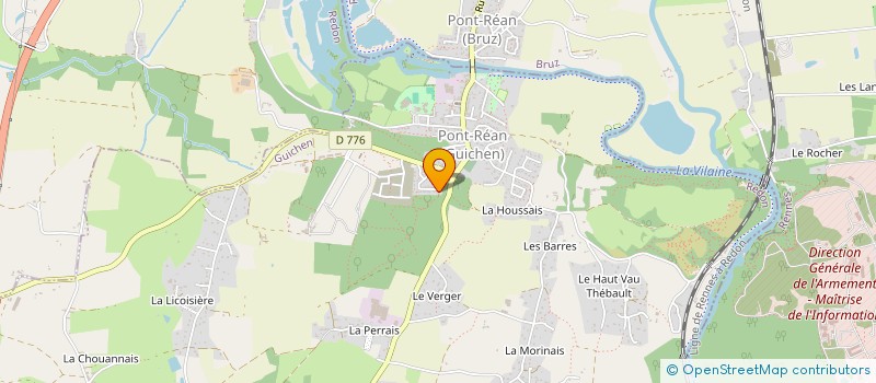 localisation de l'entreprise LES BOULES PONT-REANNAISES  GUICHEN