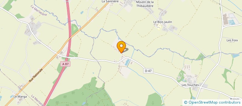 localisation de l'entreprise LES BOULIGNEAUX à SAINT-MARTIN-DES-NOYERS