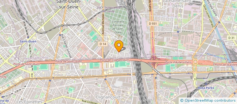 localisation de l'entreprise LES BOULISTES à SAINT-OUEN-SUR-SEINE