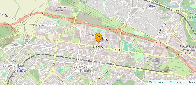 localisation de l'entreprise LES BOULISTES DE L'EBI  CERGY