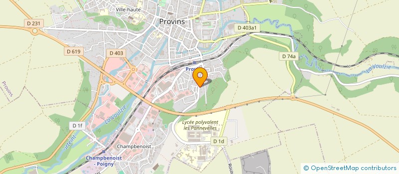 localisation de l'entreprise LES BOULISTES PROVINOIS à PROVINS