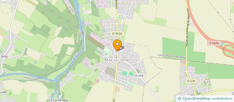 localisation de l'entreprise LES BOUQUETIERES  MAY-SUR-ORNE