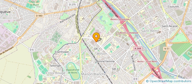 localisation de l'entreprise LES BOUQUETS DE CHARLOTTE à REIMS