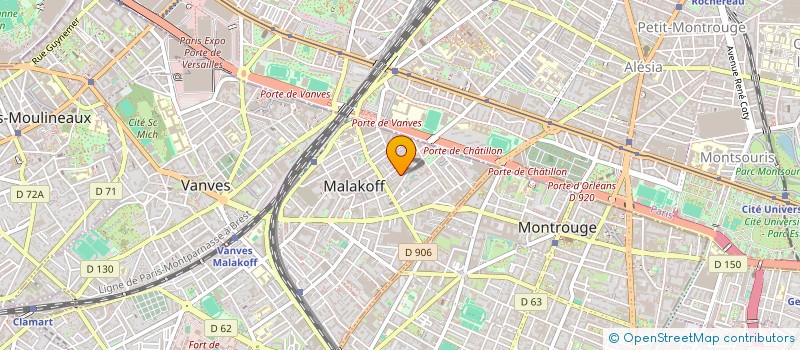 localisation de l'entreprise LES BOUQUETS DE LA MUSE  MALAKOFF