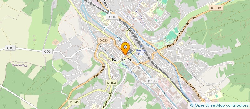 localisation de l'entreprise LES BOUQUETS DE SOPHIE  BAR-LE-DUC