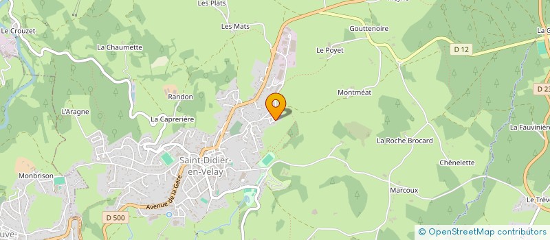 localisation de l'entreprise LES BOUQUETS DE ZAZA  SAINT-DIDIER-EN-VELAY