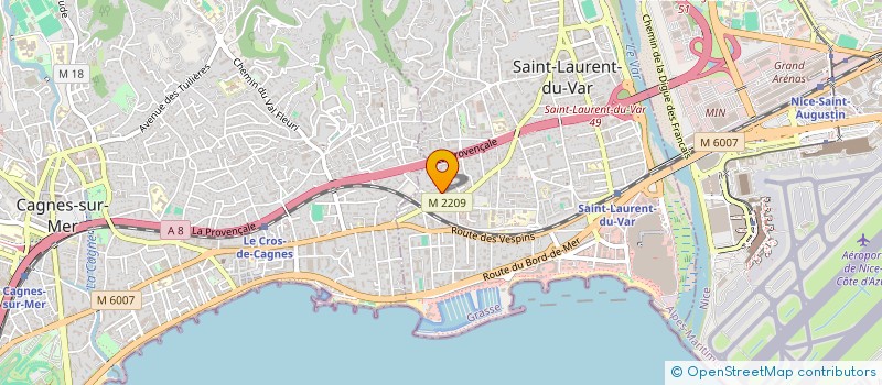 localisation de l'entreprise LES BOUQUETS LAURENTINS à SAINT LAURENT DU VAR