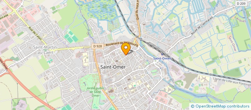 localisation de l'entreprise LES BOUQUINS D'ABORD  SAINT-OMER