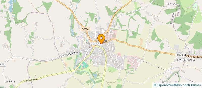 localisation de l'entreprise LES BOURDINOTS  MATIGNON