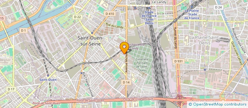 localisation de l'entreprise LES BOURDONNEUSES à SAINT-OUEN-SUR-SEINE