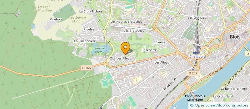 localisation de l'entreprise LES BOURDONS VERTS  BLOIS