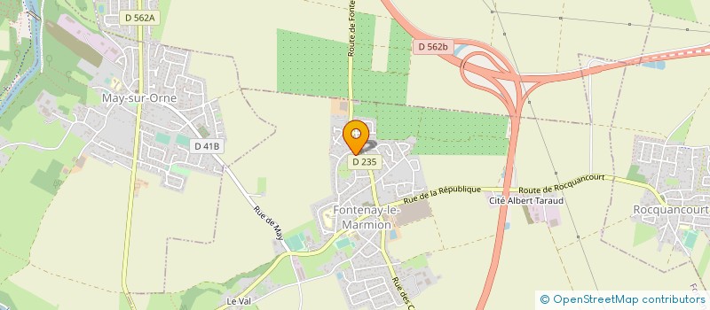 localisation de l'entreprise LES BOURELLES à FONTENAY-LE-MARMION