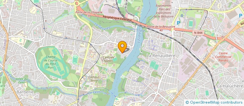 localisation de l'entreprise LES BOURGEONNIERES à NANTES