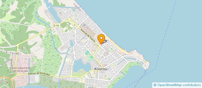 localisation de l'entreprise LES BOURGEONS  KOUROU