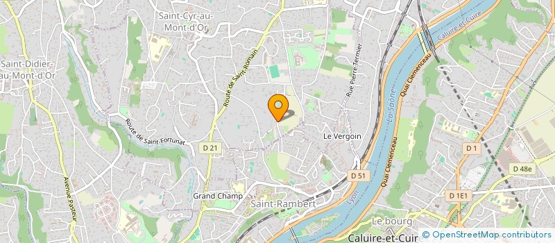 localisation de l'entreprise LES BOURGEONS SONORES  SAINT-CYR-AU-MONT-D'OR