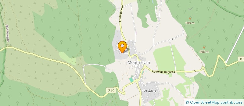 localisation de l'entreprise LES BOURGUETS à MONTMEYAN