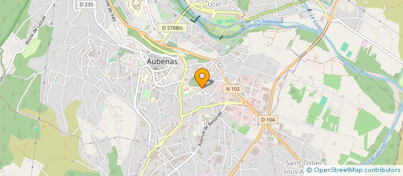 localisation de l'entreprise LES BOURRUS à AUBENAS