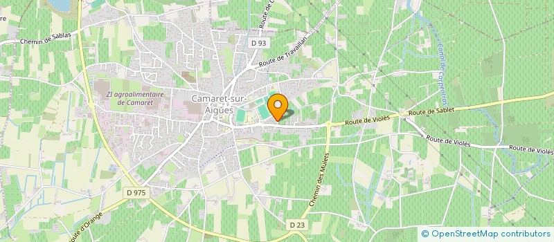 localisation de l'entreprise LES BOUT D'CHOU à CAMARET-SUR-AIGUES