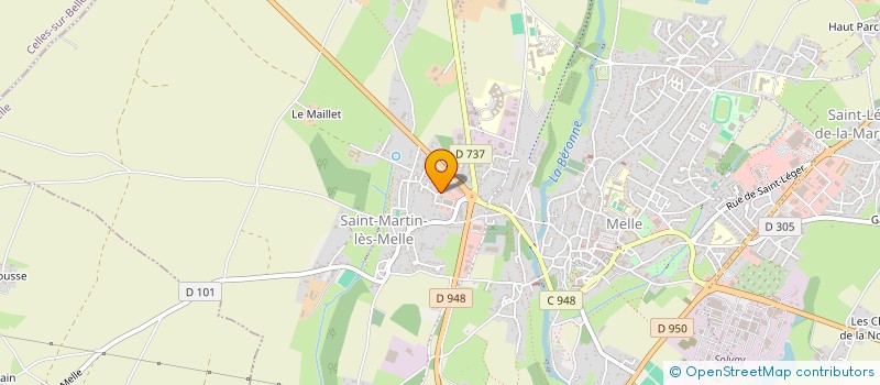 localisation de l'entreprise LES BOUT-EN-TRAIN à MELLE