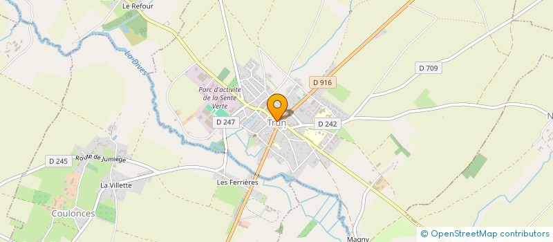 localisation de l'entreprise LES BOUT'EN TRUN à TRUN