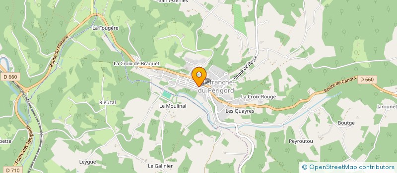 localisation de l'entreprise LES BOUTIQUES à VILLEFRANCHE-DU-PERIGORD