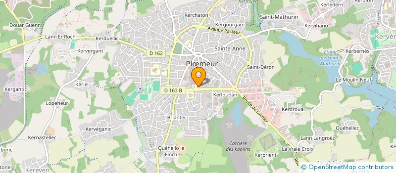 localisation de l'entreprise LES BOUTIQUES D'AXEL ET FLEUR  PLOEMEUR