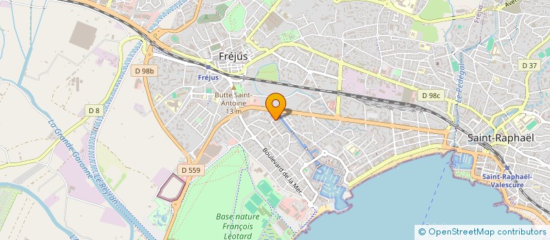 localisation de l'entreprise LES BOUTIQUES DE CYBELLE à FREJUS