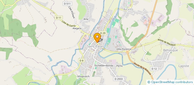localisation de l'entreprise LES BOUTIQUES DE VOTRE MARIAGE à SAINT-PALAIS