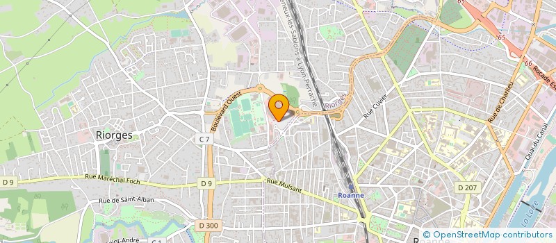 localisation de l'entreprise LES BOUTIQUES DES PORTES DE RIORGES à RIORGES