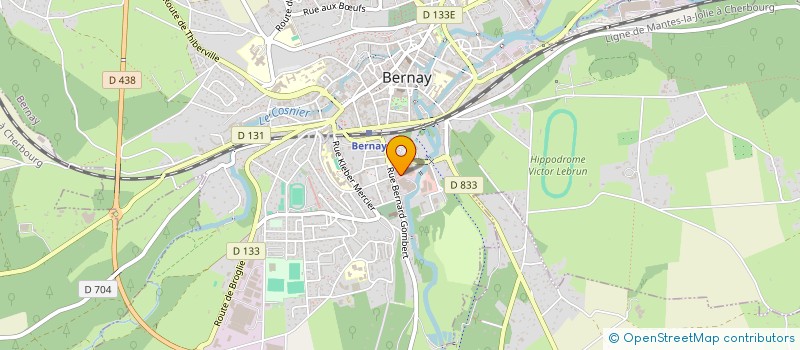 localisation de l'entreprise LES BOUTIQUES INNOVATIONS.COM  BERNAY