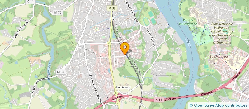 localisation de l'entreprise LES BOUTONS D OR  LA CHAPELLE-SUR-ERDRE