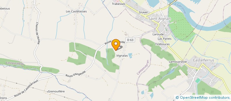 localisation de l'entreprise LES BOUTONS D OR  CASTELMAYRAN