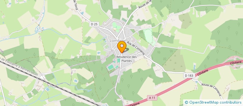 localisation de l'entreprise LES BOUTONS D'OR  LOMBRON