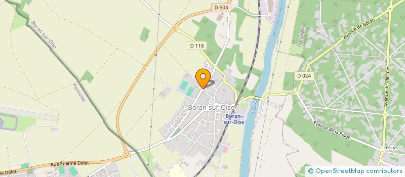 localisation de l'entreprise LES BOUTONS D'OR  BORAN-SUR-OISE