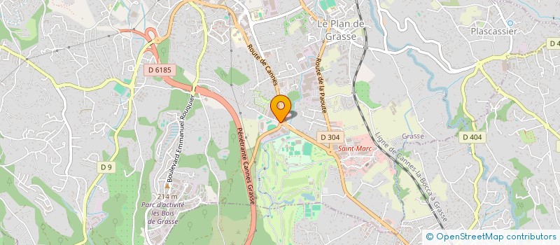 localisation de l'entreprise LES BOUTONS D'OR  GRASSE