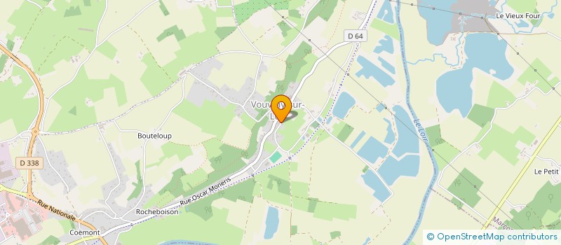 localisation de l'entreprise LES BOUTONS D'OR  MONTVAL-SUR-LOIR