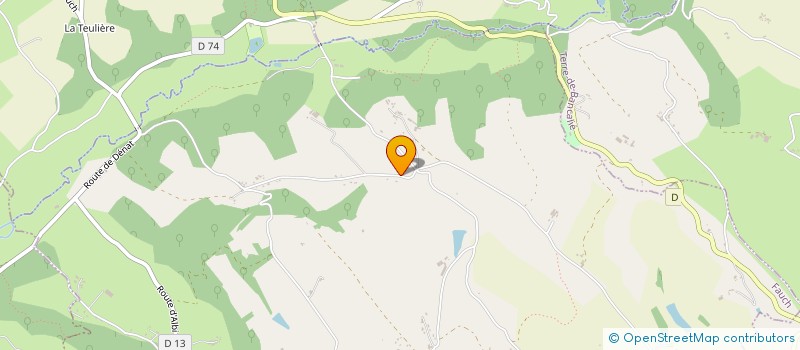 localisation de l'entreprise LES BOUTONS D'OR  FAUCH