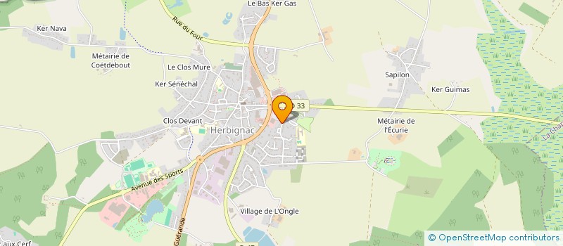 localisation de l'entreprise LES BOUTS'CHOUX à HERBIGNAC